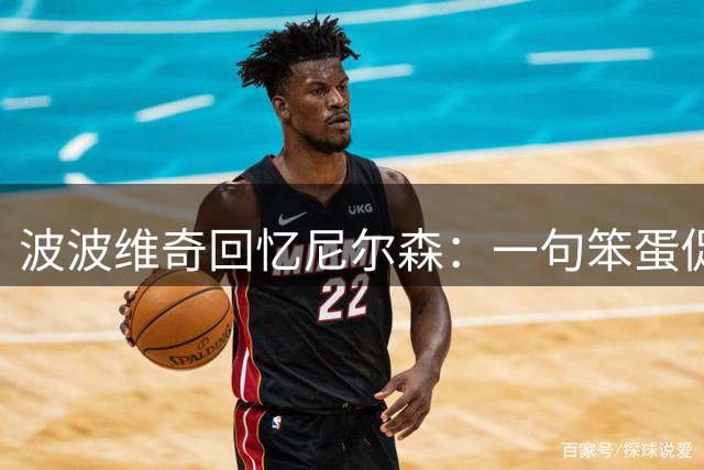 波波维奇回忆尼尔森：一句"笨蛋"促就职业生涯转机